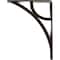 Ekena Millwork Galveston Wrought Iron Bracket, (Single center brace), Antiqued Pale Gold 1 1/2"W x 5 1/2"D x 8"H BKTM01X05X08SGLAPG - alternate 8